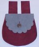 Small Scalloped Flap Pouch